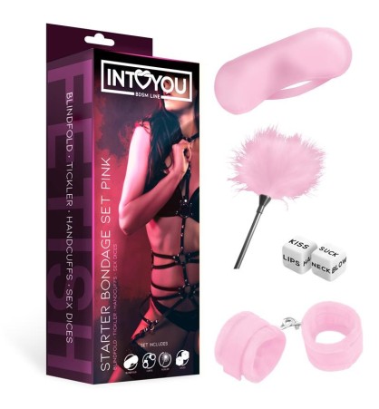 Kit de Bondage para Principiantes Starters 4 Piezas Rosa