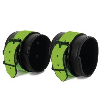 Set de Ataduras para la Cama con Esposas que Brillan en la Oscuridad